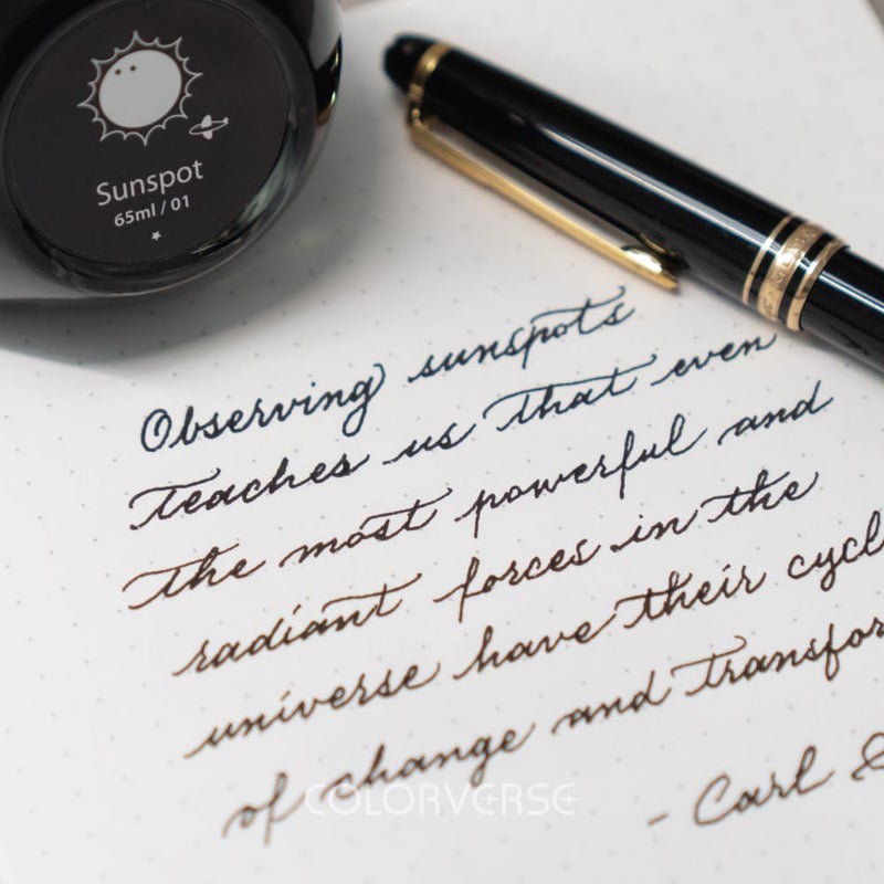 Colorverse Ink - Spaceward -No. 1, Sunspot (65ml & 15ml) Fountain Pen Ink - Image 4